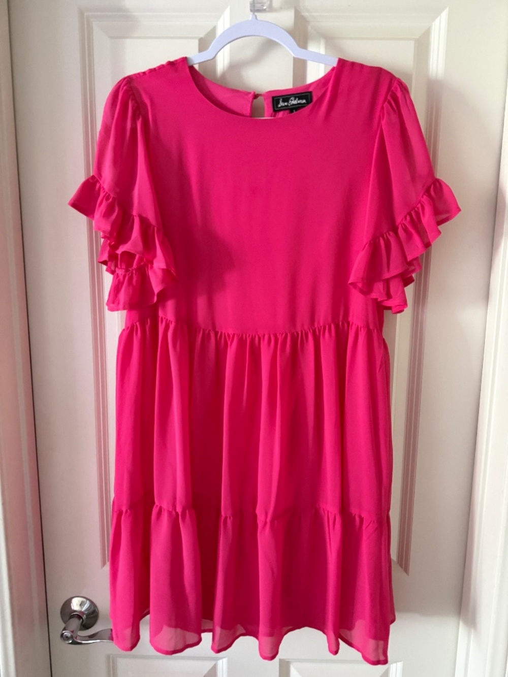 Sam Edelman Pink Ruffle Mini Dress - Picture 2 of 11